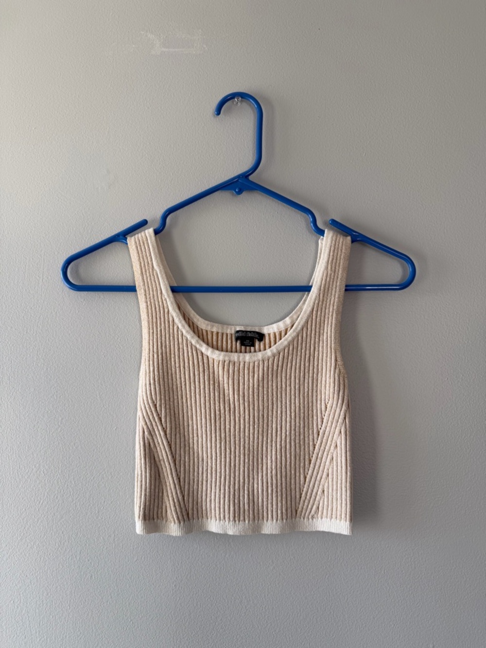 Wild Fable Tan Crop Top Ribbed